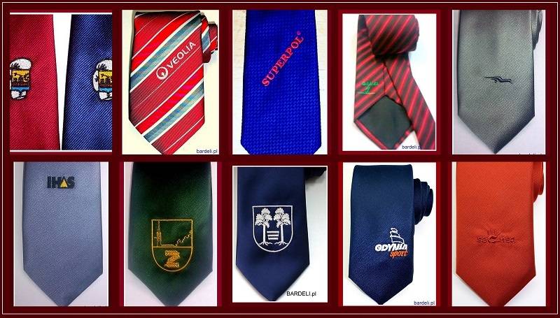 Krawaty z haftem